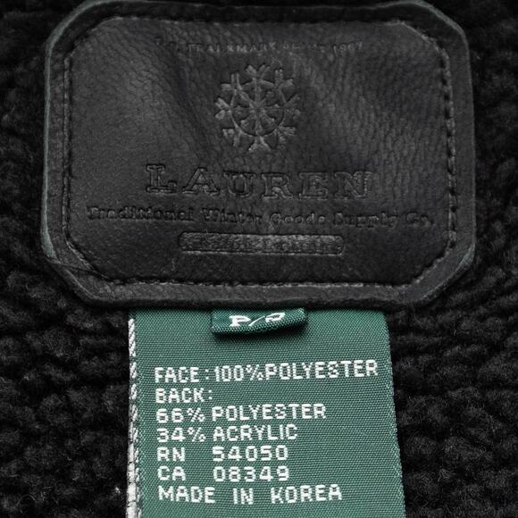 Ralph Lauren Faux Suede Fleece Lined Zip Front Vest Size Small - Picture 10 of 12